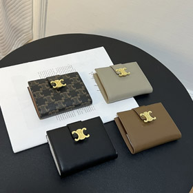 Celine new short bi-fold wallet-5788  